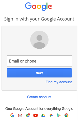 Google Account Sign-In